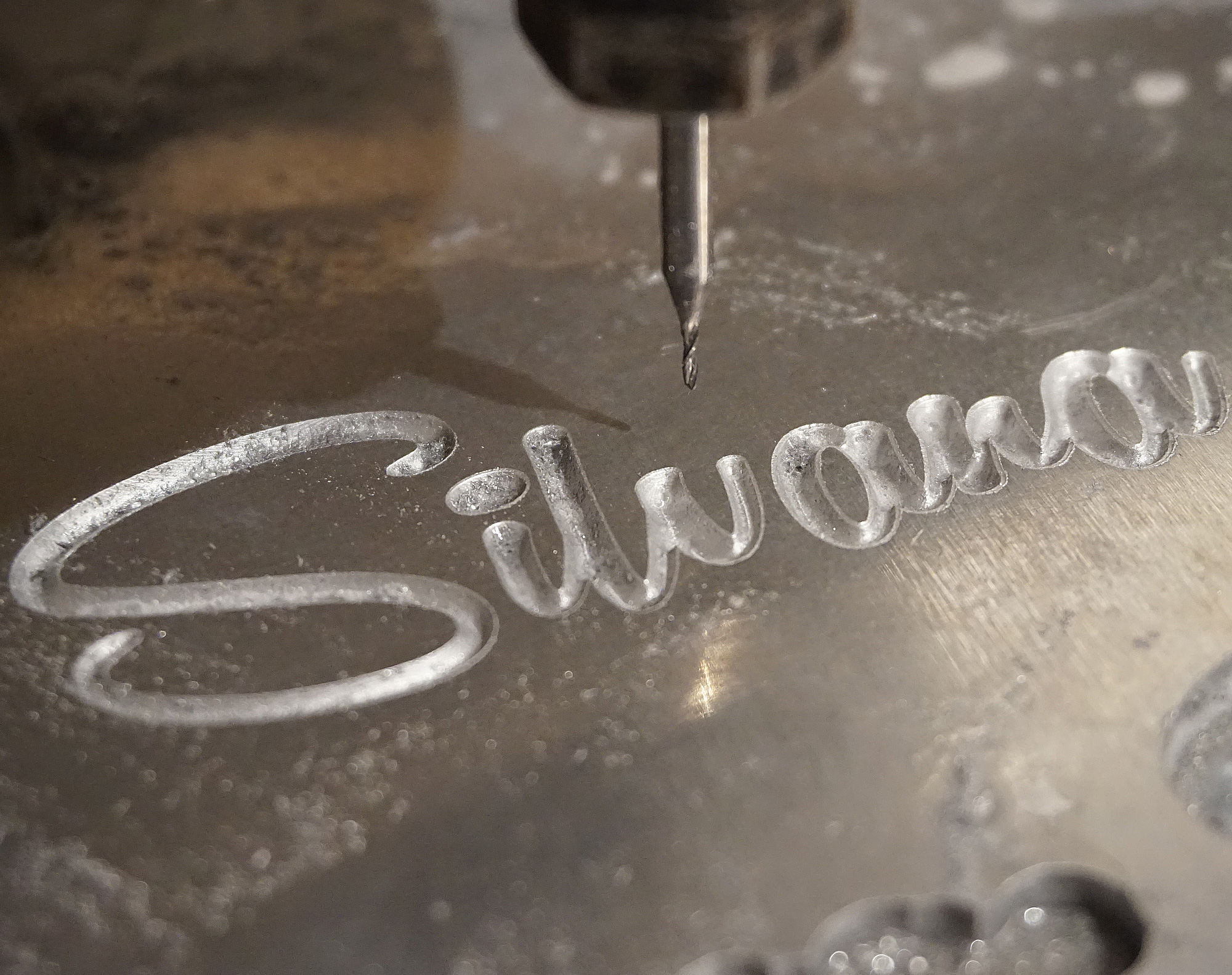 Portachiavi in alluminio con scritta personalizzata - Arti&Inventive